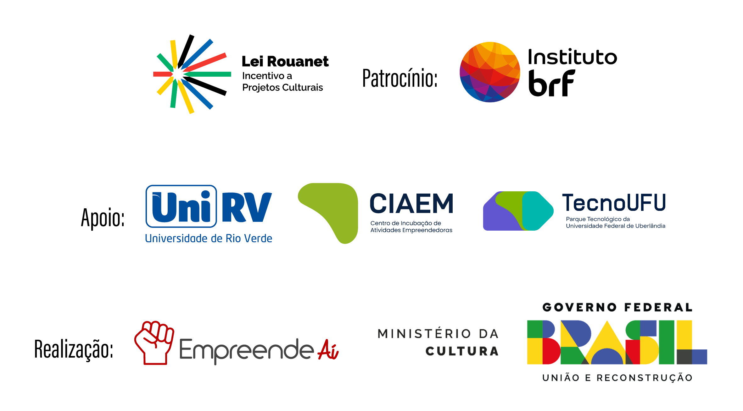 Logos dos parceiros